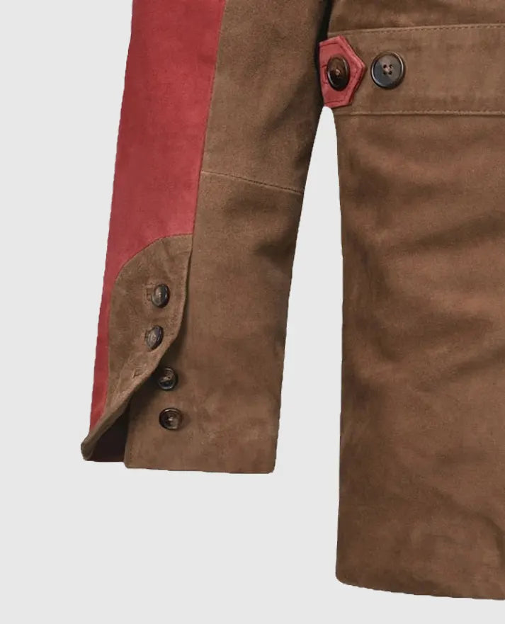 Men's Hickory Safari Suede Leather Blazer