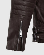 Shotgun Brown Moto Leather Jacket