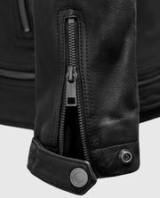 Men's Black Biker Ironwood Leather Jacket