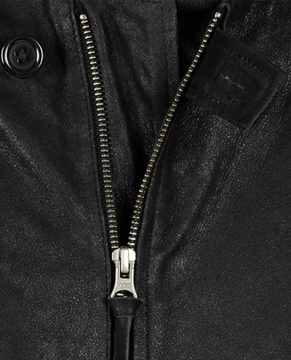 Men's Black Moto Leather Jacket