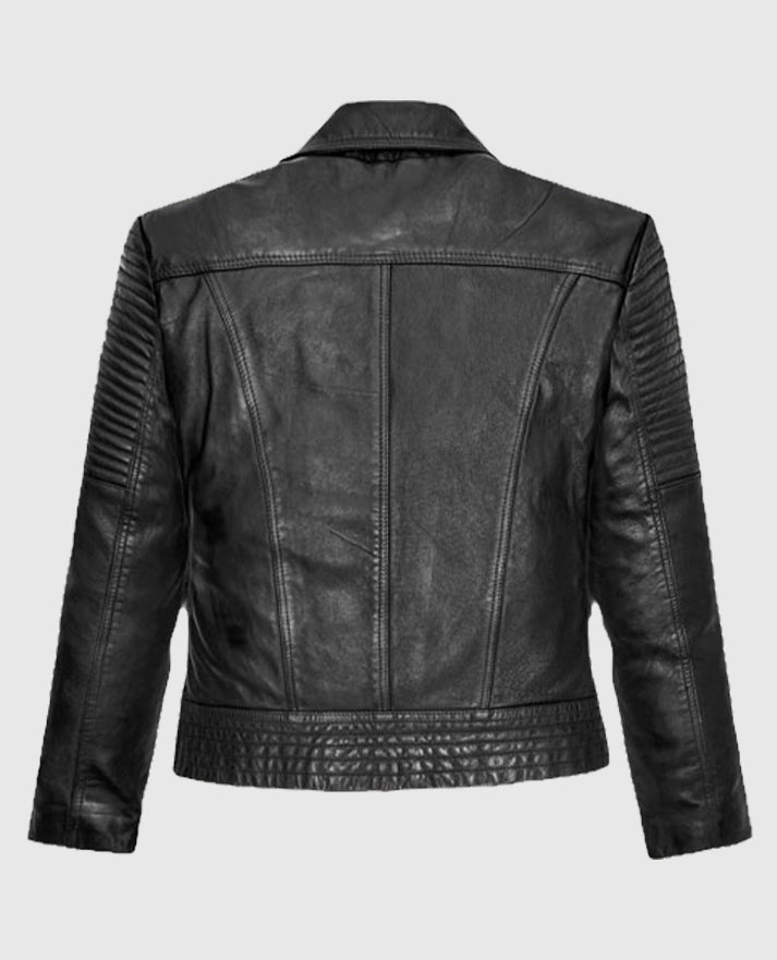 Gal Gadot Black Leather Jacket