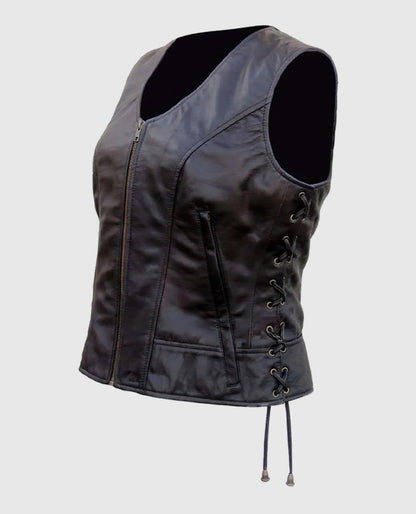 The Walking Dead Michonne Leather Vest for Women