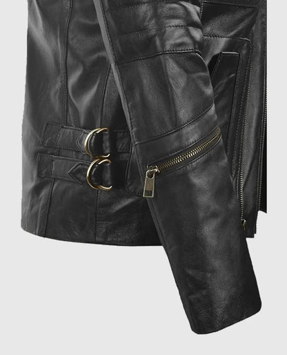Men's Classic Black Leather Jacket