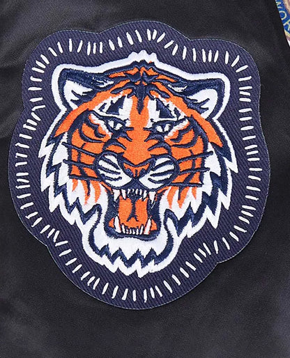 Detroit Tigers Diy Pick Stitch Classic Rib Satin Jacket