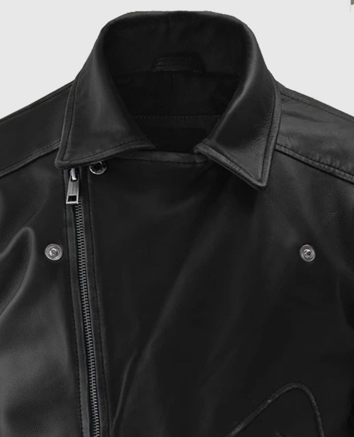 Street Style Biker Leather Jacket For Men