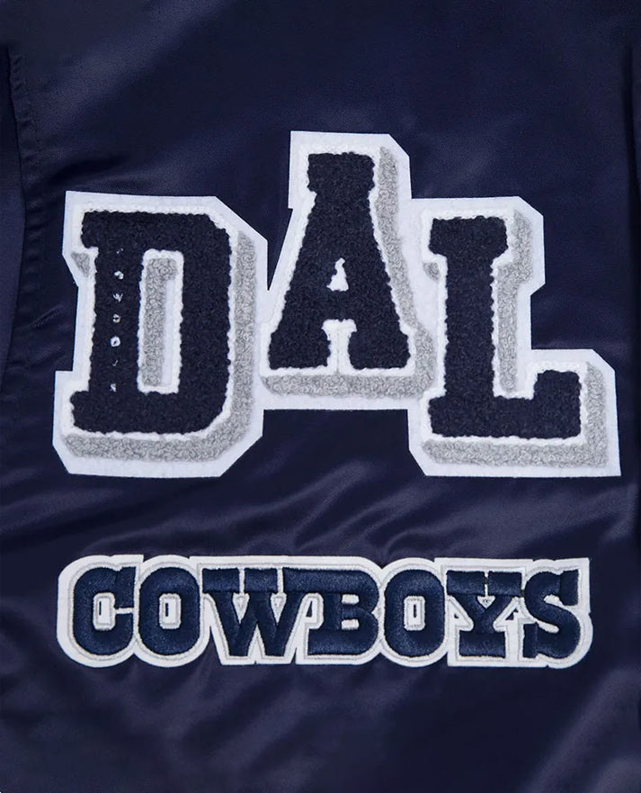 Dallas Cowboys Mashup Classic Rib Satin Jacket