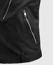 Men's Black Beast Biker Leather Jacket