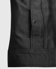 David Beckham Black Leather Jacket