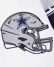 Dallas Cowboys Script Tail Classic Rib Varsity Jacket