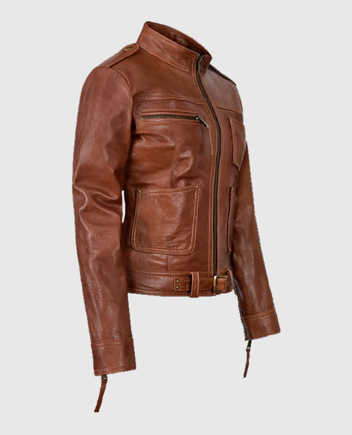 Jennifer Morrison Once Upon A Time Brown Leather Jacket