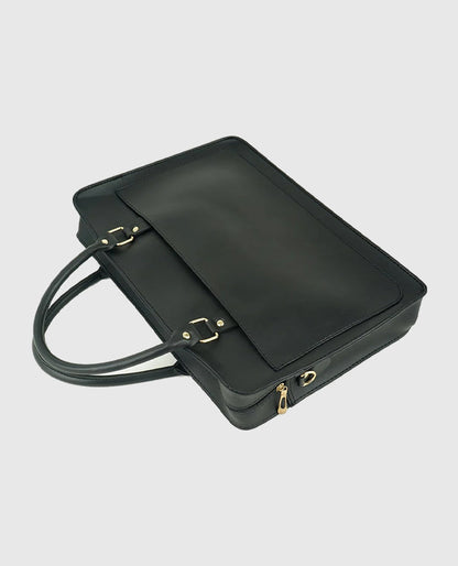 Multi Pockets Laptop Bag (Black)