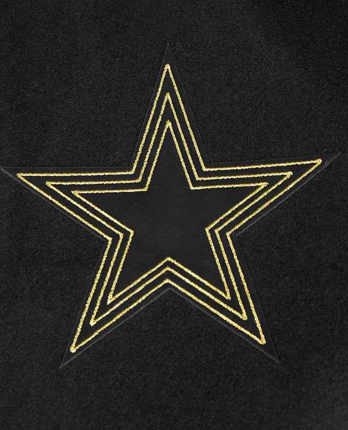 Dallas Cowboys Full-Zip Black Varsity Jacket