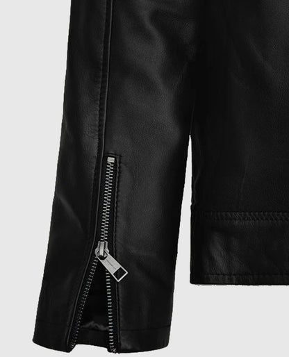 Michael Fassbender Black Leather Jacket