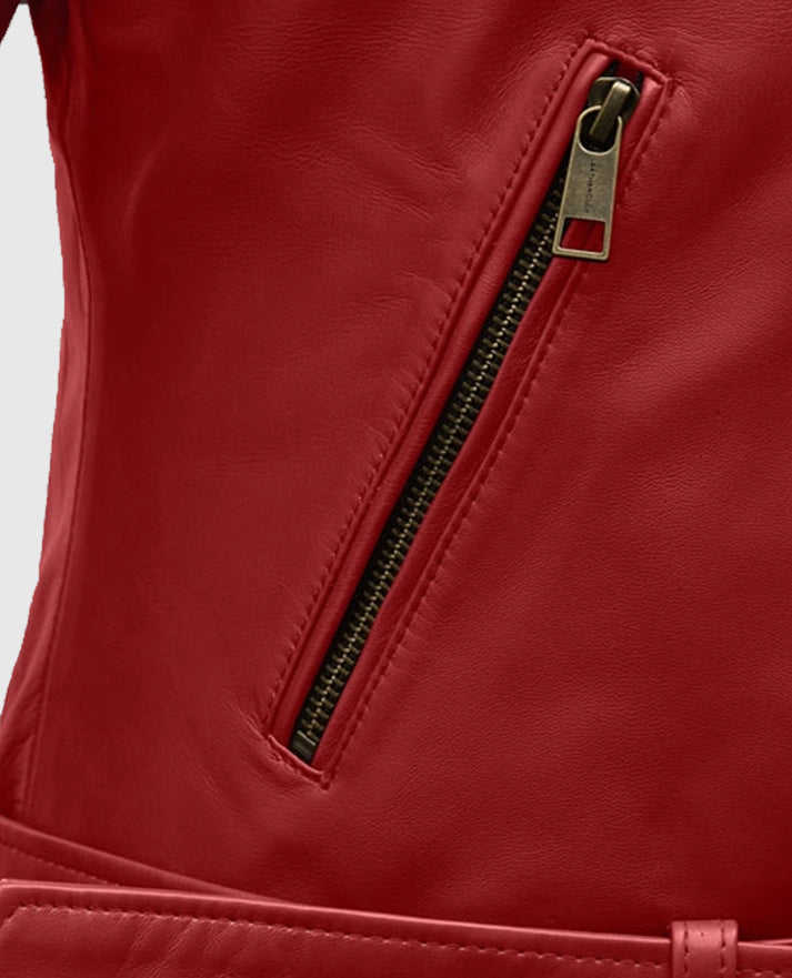 Emilia Clarke Last Christmas Leather Jacket