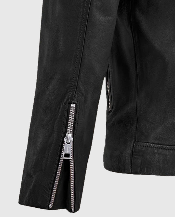 Men's Black Beast Biker Leather Jacket