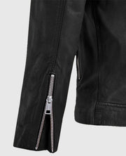 Men's Black Beast Biker Leather Jacket