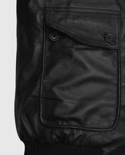 Ryan Reynolds Black Leather Jacket