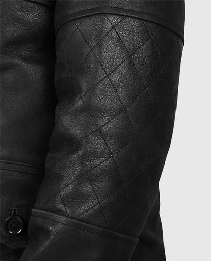 Men's Black Moto Leather Jacket