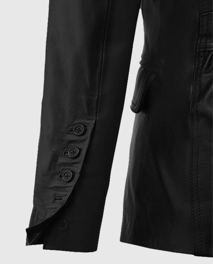 The Winter Soldier Scarlett Johansson Leather Blazer