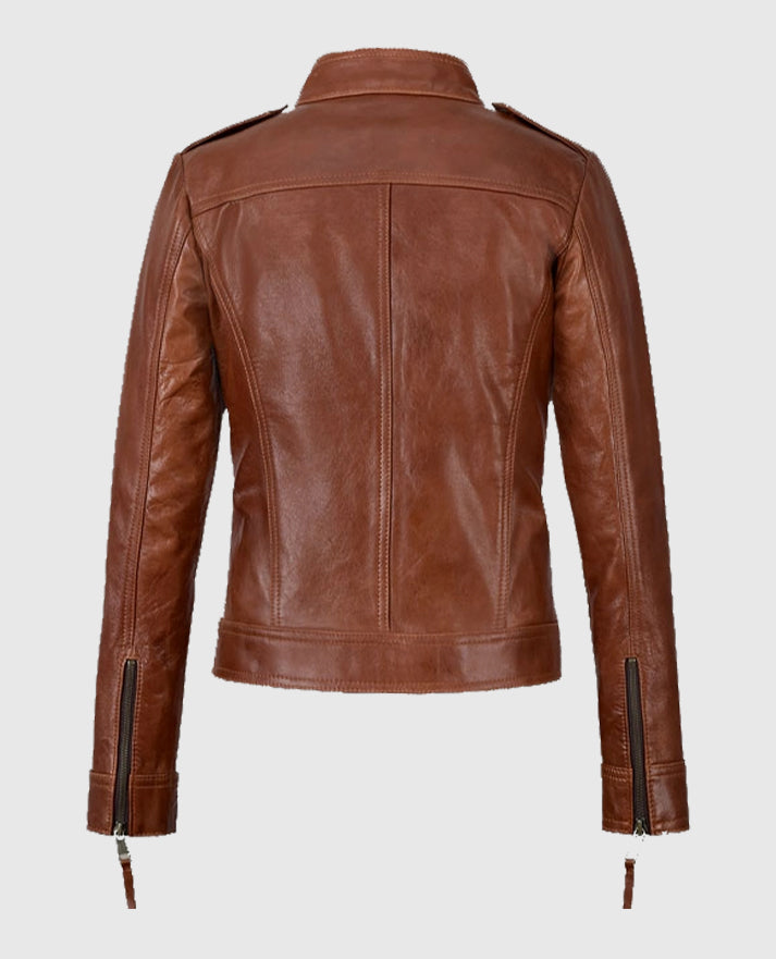 Jennifer Morrison Once Upon A Time Brown Leather Jacket