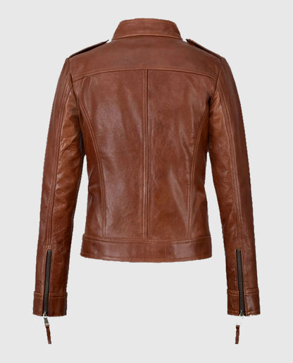 Jennifer Morrison Once Upon A Time Brown Leather Jacket