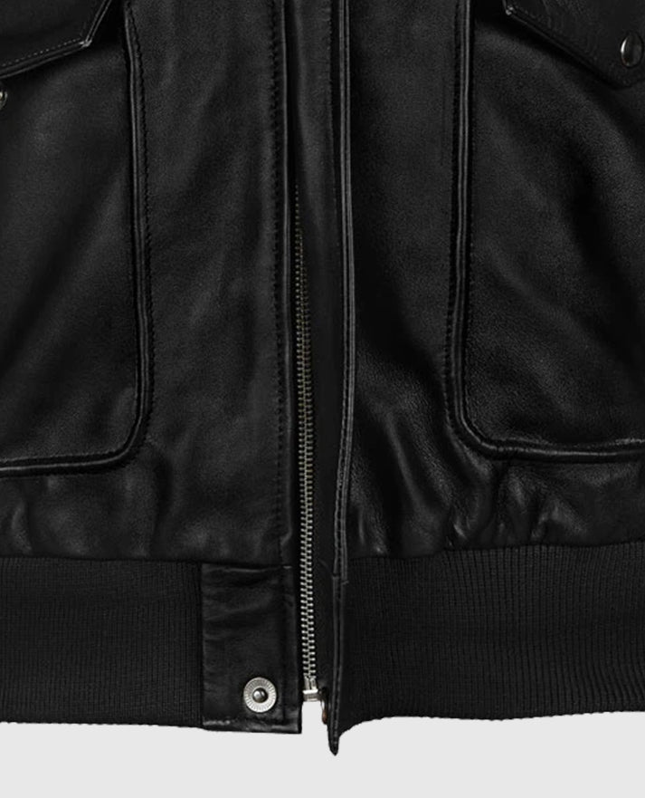 Men's Bomber A2 Flight Leather Jacket