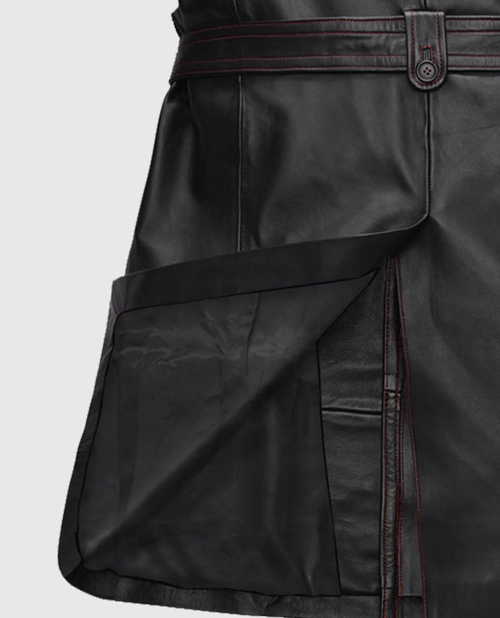 Elvis Presley Leather Long Coat