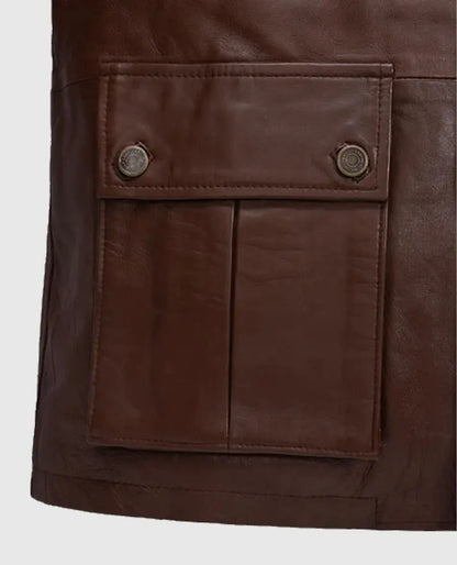 Sebastian Stan A Different Man Leather Jacket