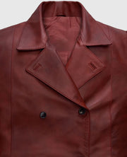 Dakota Johnson Madame Web Leather Trench Coat
