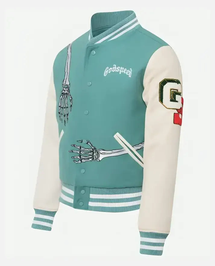 Godspeed Skull Rod Halloween Bomber Jacket