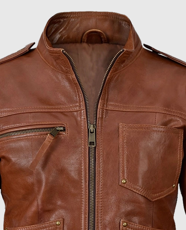 Jennifer Morrison Once Upon A Time Brown Leather Jacket