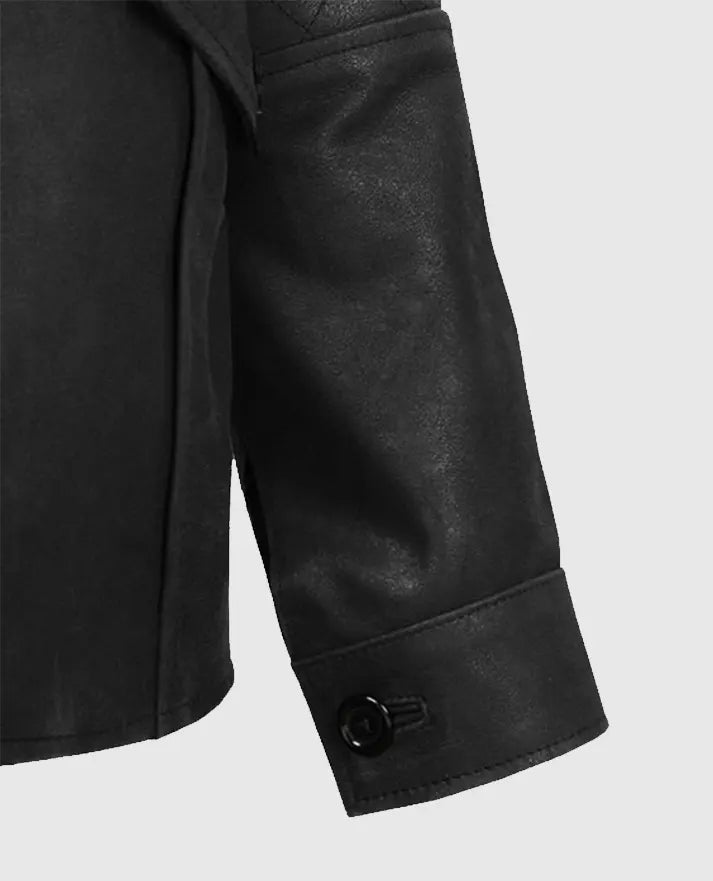 Men's Black Moto Leather Jacket