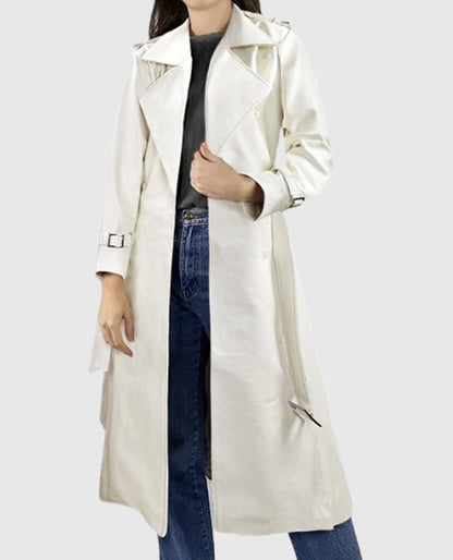 Vanessa Kirby Mission Impossible Fallout Leather Long Coat