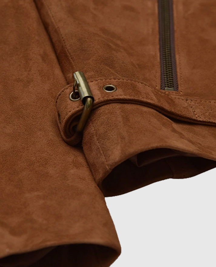 Vanessa Hudgens Brown Leather Jacket