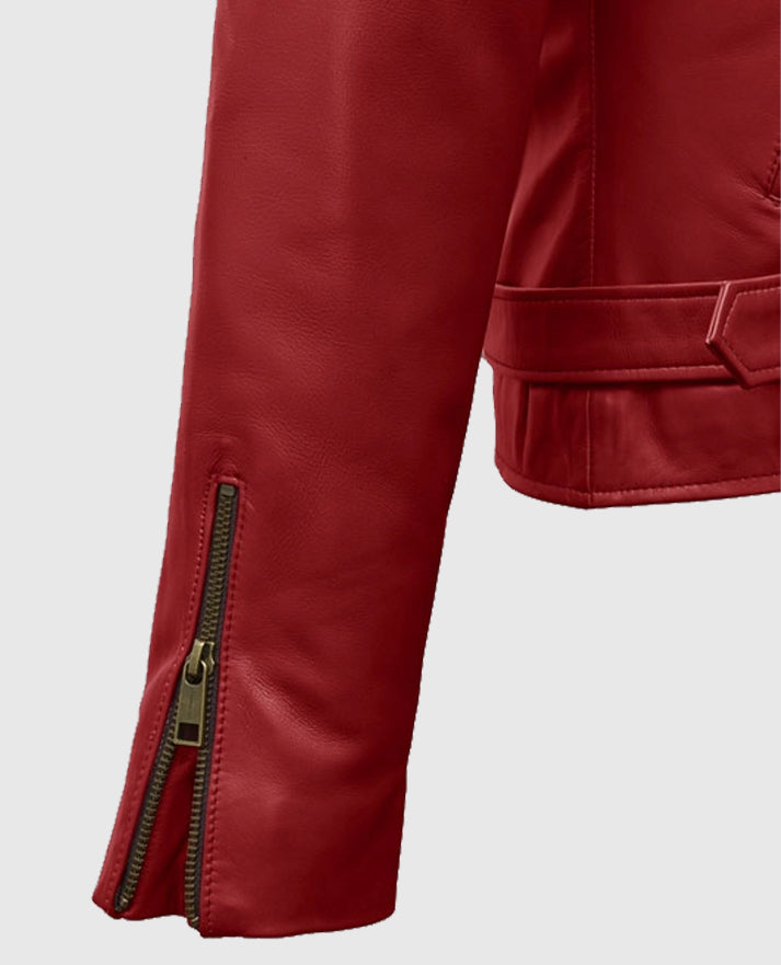 Emilia Clarke Last Christmas Leather Jacket