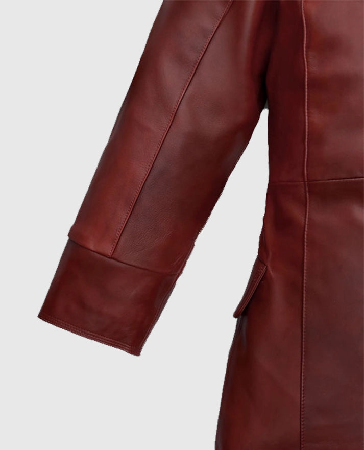 Dakota Johnson Madame Web Leather Trench Coat