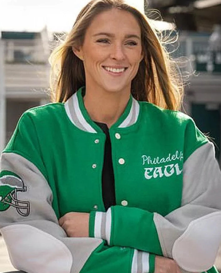 90s Eagles Letterman Jacket