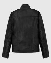 Alicia Vikander Tomb Raider Biker Black Leather Jacket