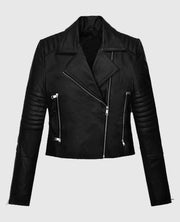 Amanda Seyfried Black Leather Jacket