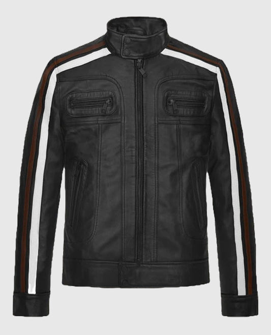 Ansel Elgort November Criminals Black Leather Jacket