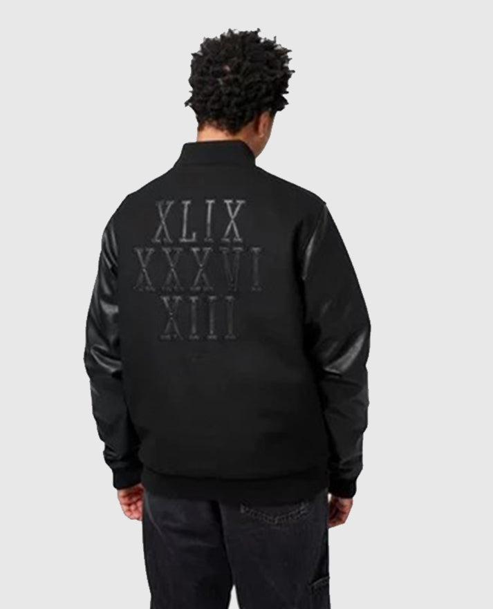 Arsenal Retro Invincibles Varsity Black Jacket