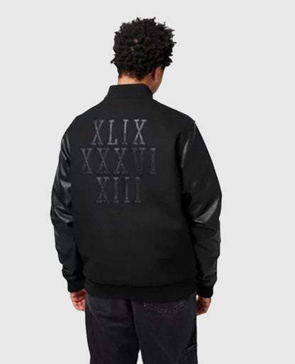 Arsenal Retro Invincibles Varsity Black Jacket