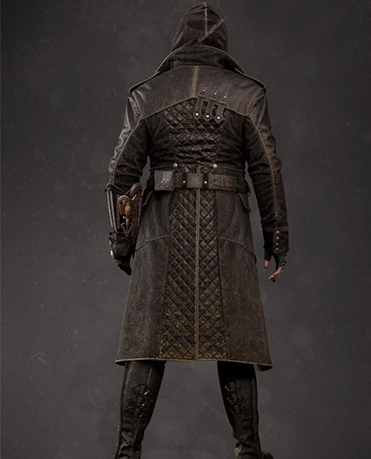 Assassins Creed Jacob Frye Leather Brown Long Coat