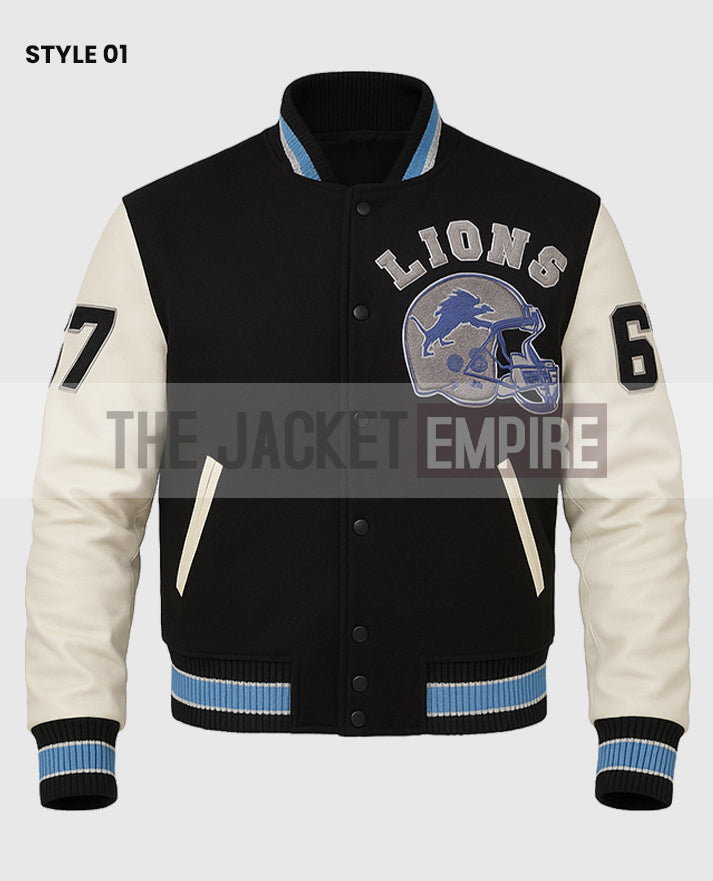 Axel Foley Detroit Lions Black Jacket
