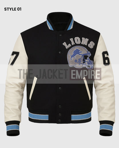 Axel Foley Detroit Lions Black Jacket
