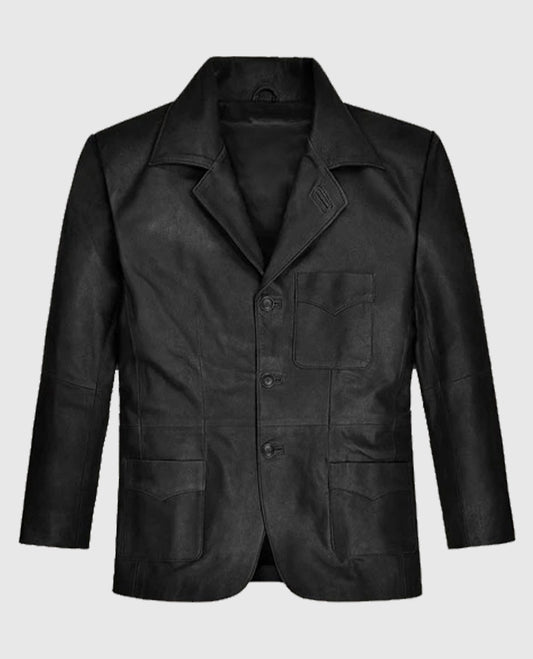 Ben Stiller Leather Blazer