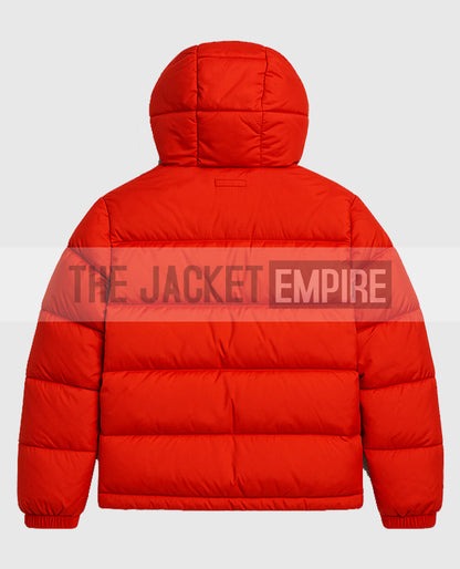 Billie Eilish Red Puffer Jacket