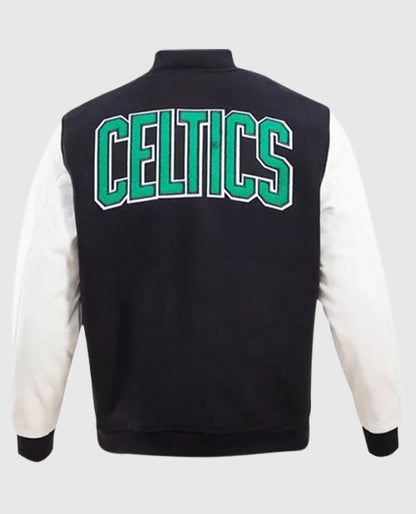 Boston Celtics Black Varsity Jacket