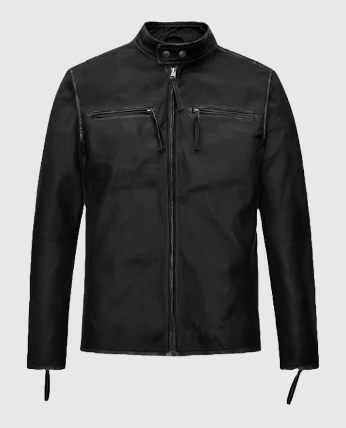 Bradley Cooper Burnt Movie Black Leather Jacket