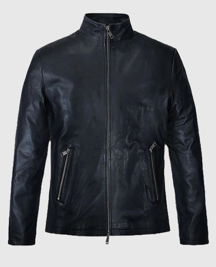 Chris Pratt Blue Leather Jacket